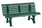 Preview: Gartenbank, Parkbank Bank 3 Sitzer stabile Kunststoffbank, grün, 150 cm Sitzbank