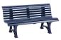 Preview: Gartenbank, Parkbank Bank 3 Sitzer stabile Kunststoffbank, blau, 150 cm Sitzbank