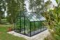 Preview: HALLS GEWÄCHSHAUS UNIVERSAL 9,9 M² ALU/SCHWARZ MIT 3 MM SICHERHEITSGLAS