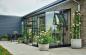 Preview: Halls Anlehngewächshaus Qube Lean-to 612 7,1 m² schwarz 3 mm Sicherheitsglas