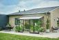 Preview: Halls Anlehngewächshaus Qube Lean-to 612 7,1 m² schwarz 3 mm Sicherheitsglas