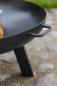 Preview: CookKing Feuerschale Polo 70 cm in Schwarz aus Stahl