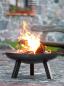 Mobile Preview: CookKing Feuerschale Polo 100 cm in Schwarz aus Stahl