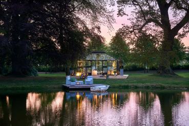 Preview: Gewächshaus Juliana Grand Oase 18,8m² Alu anthrazit 3 mm Sicherheitsglas