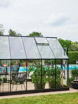 Gewächshaus Halls Qube+ 810 13,0 m² schwarz 3mm Sicherheitsglas