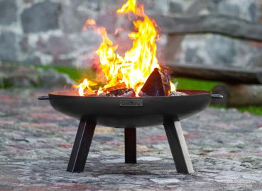 CookKing Feuerschale Polo 60 cm in Schwarz aus Stahl