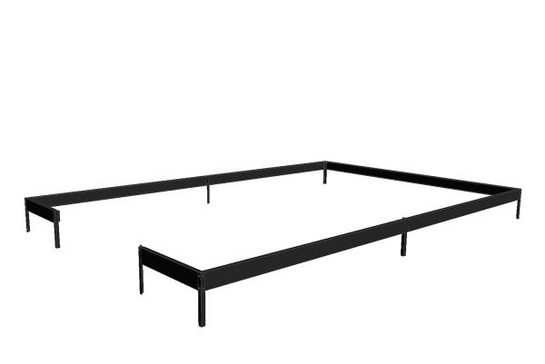 Stahlfundament für Gewächshaus Juliana Premium 13,0m² schwarz