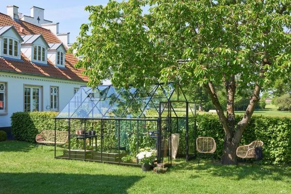 Gewächshaus Halls Qube+ 812 9,9 m² schwarz 3mm Sicherheitsglas